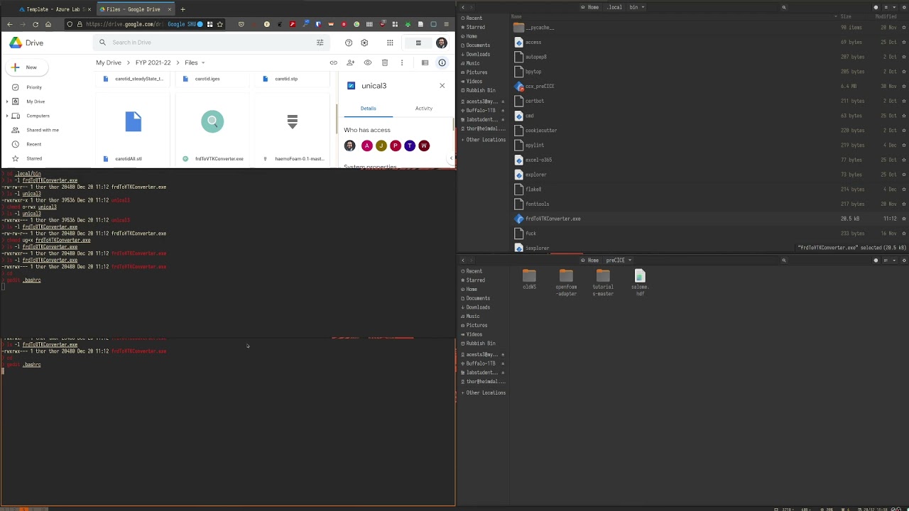 Installing the helper programs unical3 and frdToVTKConverter