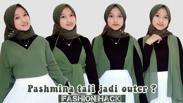 TUTORIAL PASHMINA MENJADI OUTER |Gampang Banget !|  Tutut Arinda Herawati