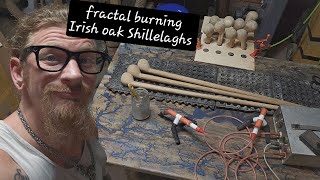 Fractal Burning Irish Shillelaghs ⚠️ High voltage Extremely dangerous Do not attempt.