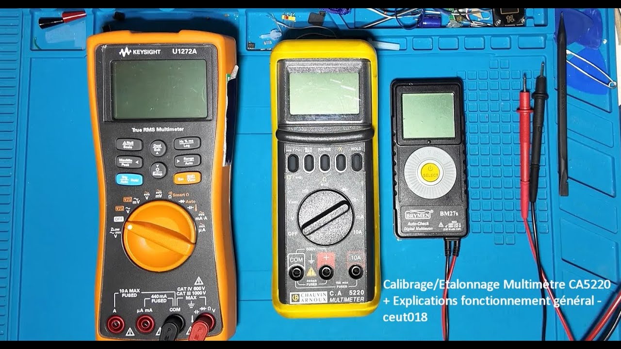 Calibrage/Etalonnage Multimètre CA5220 + Explications fonctionnement général - ceut018