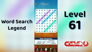 Word Search Legend Level 61 Answers 🔠 | Puzzle Game Answers & Tips | Go Answer