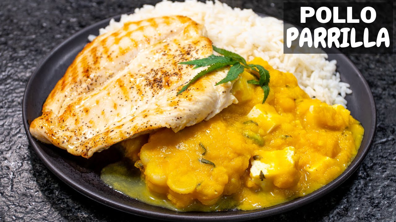 POLLO Parrilla con Locro de Zapallo Abelca YouTube