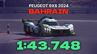 Le Mans Ultimate | Peugeot 9X8 2024 - Bahrain | U4 P2 Hotlap screenshot 3