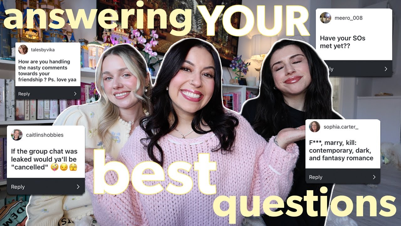 answering YOUR best questions.. 😶‍🌫️⁉️ *ft. book besties*