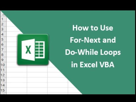 #8 How to Use For Next and Do While Loops in Excel VBA with Practical ...