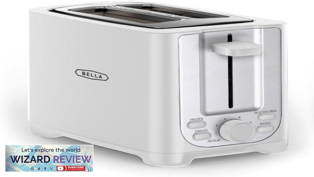 BELLA 2 Slice Toaster with Auto Shut Off Extra Wide Slots Review