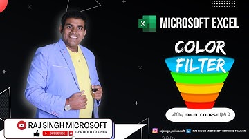 Excel Color Sorting | MS Advance Excel in Hindi VNO.1 | Raj Singh Microsoft