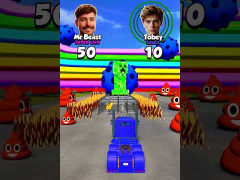 MrBeast vs Tobey: Supercar Vs 10-Ton Truck! 😱🚗🔥