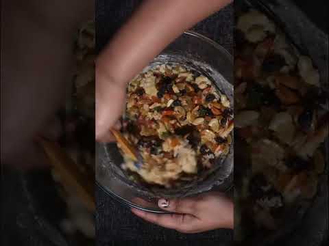 Christmas Cake || Eggless Plum cake #shorts