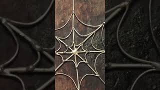 How to make a spiderweb with wire and solder