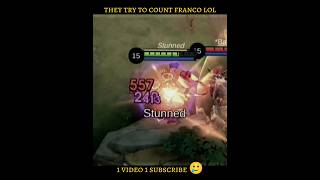 Franco hook | they try to count me but lol😆 #mobilelegends #mlbb #shorts #hookmontage #mlbbtiktok