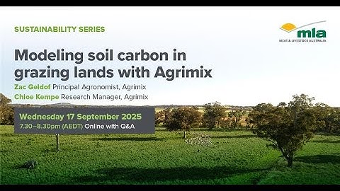 Sustainability Series: Modelling Soil Carbon with Agrimix