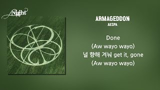 aespa (에스파)  Armageddon (1시간) / 가사 | 1 Hour Lyrics