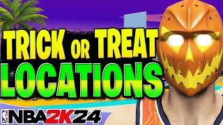 NBA 2K24 ALL TRICK OR TREAT LOCATIONS - FREE VC, 100 SKILL & GATORADE BOOSTS, CLOTHES AND MORE!