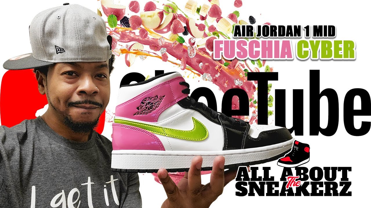 AIR JORDAN 1 MID 'FUSCHIA CYBER' UNBOXING & REVIEW VIDEO AIR JORDAN 1 MID 'FUSCHIA CYBER' UNBOXING & REVIEW VIDEO