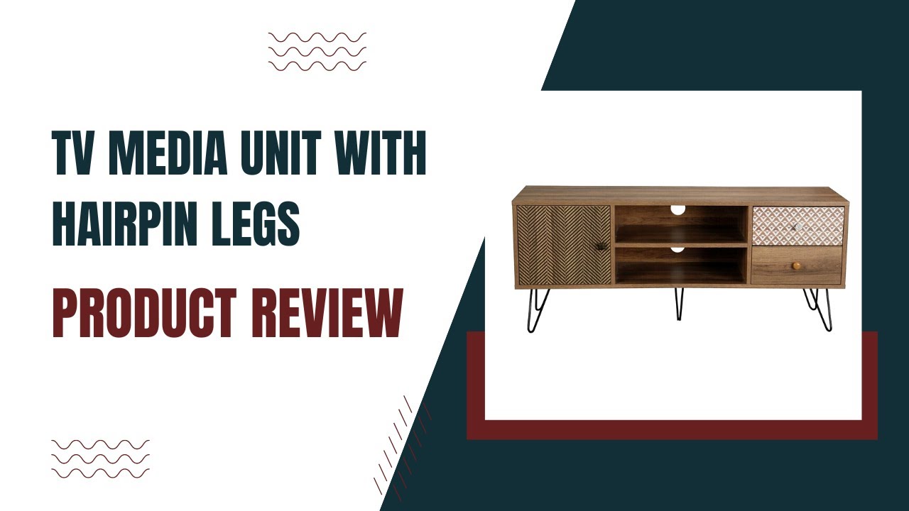 TV Media Unit with Hairpin Legs Reviews