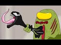 Venom Scared by Among us Zombie Ep 56 - Among us Ben10 Cartoon Animation