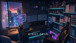 NIGHT DESK — Ship It Before Sunrise | Cyberpunk Anime Ambient for Deep Coding