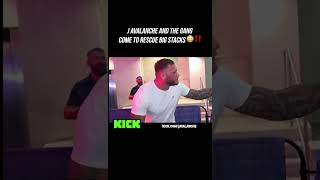 J AVALANCHE AND THE GANG COME TO RESCUE BIG STACKS😳 #kickstreamer #clips #bigstacks #kick #viral