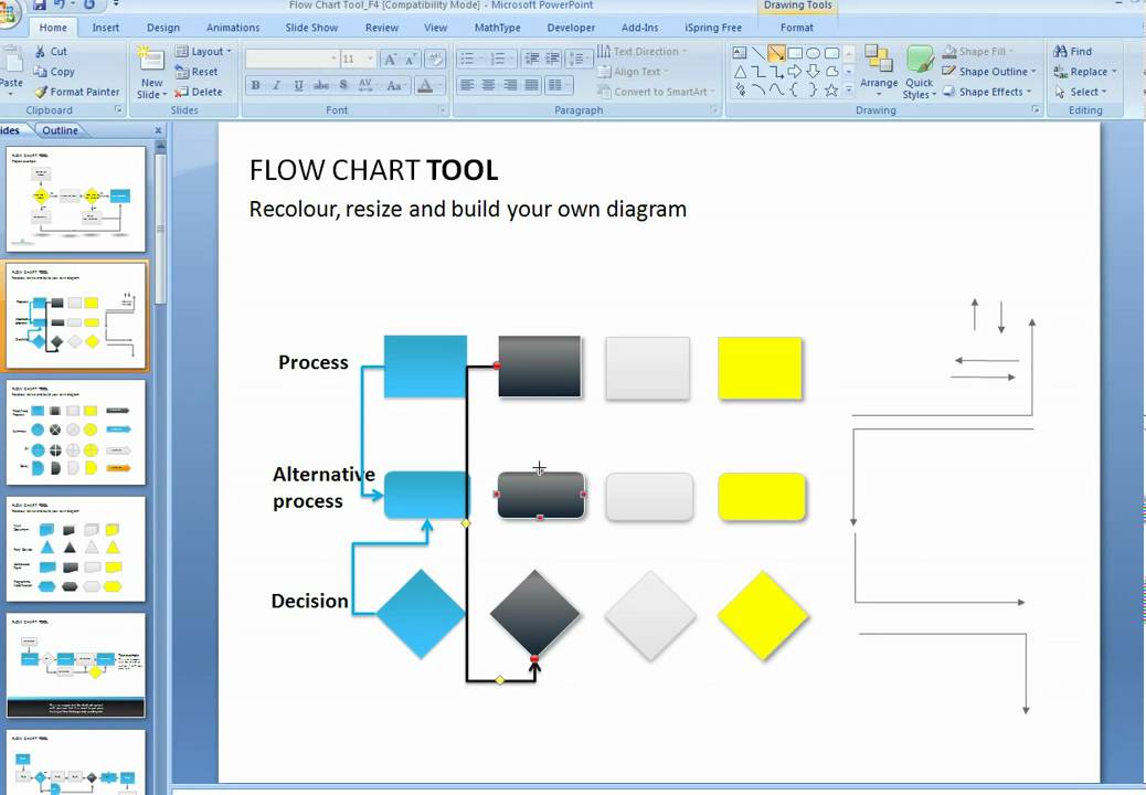 How To Make Flow Chart In Ppt