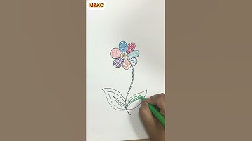 Zentangle Art / Zentangle Flower Art #shorts #youtubeshorts