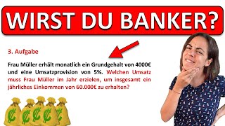 🚀🚀🚀 Drei Mathe Fragen aus dem EINSTELLUNGSTEST für Banker! | Bankkaufmann/Frau