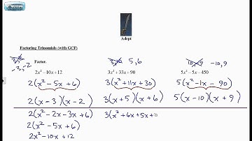 5.3 Factoring Trinomials (Adept - Pre-Calculus 10)