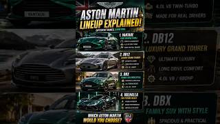 Aston Martin Lineup Explained! 😳@astonmartin #torquebriefgarage #astonmartin#db12#vantage#valhalla