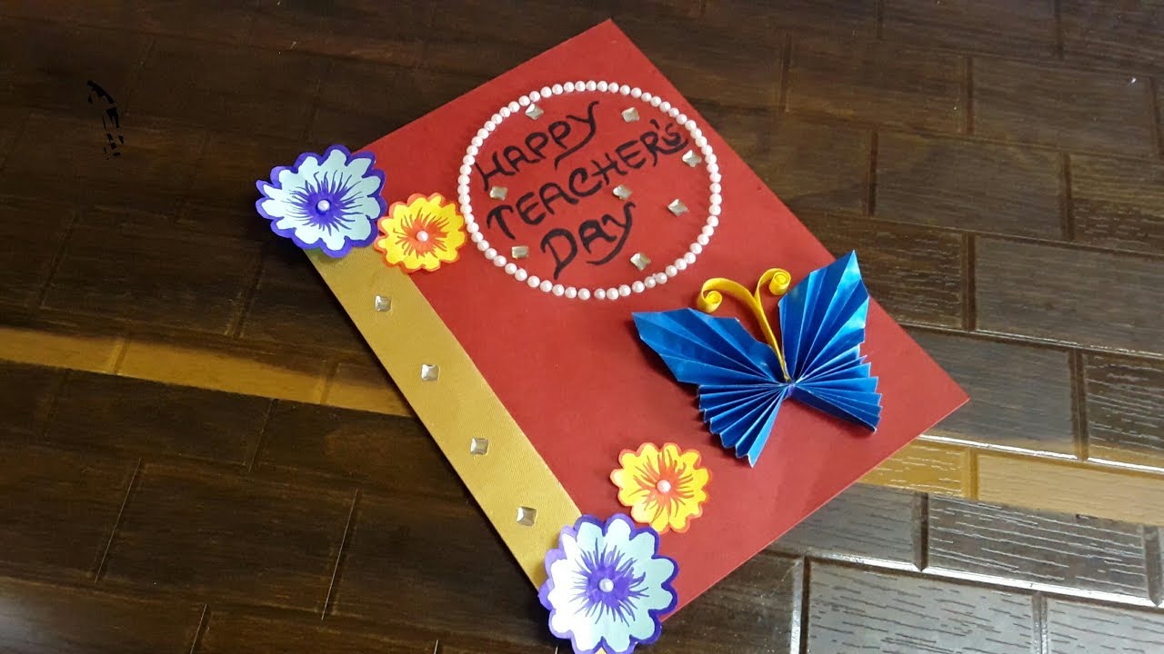 DIY Teacher s Day Card Handmade How To Make Christmas Card Making DIY Teacher s Day Card Handmade How To Make Christmas Card Making