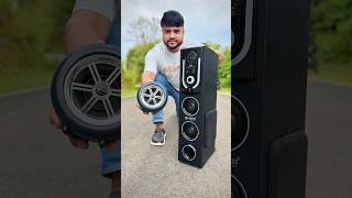 Wireless Tyre Speaker Vs Big Multimedia Tower Party Speaker Unboxing🔇