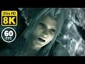 Final fantasy vii advent children sephiroth vs cloud 8k 60 fps remastered with machine learning ai