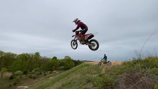 Down Hill Dirt Bike Jump Vlog #47