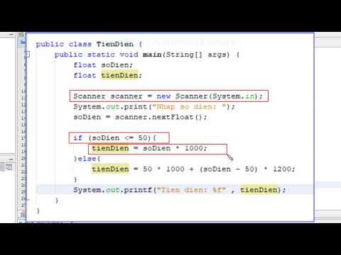 Video Lab 2.B3: Nhập và tính tiền điện lũy kế bằng Java - youtube