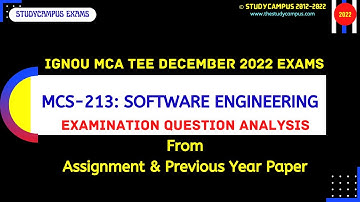 MCS-213 Examination Question Analysis | For TEE December 2022