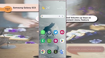 Samsung Galaxy S23 Ultra : How to set Side and Volume up keys as shortcut for assistant menu feature