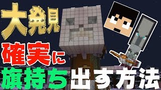 カズクラ19 大発見 旗持ちが確実に現れる方法 マイクラ実況 Part8 Youtube