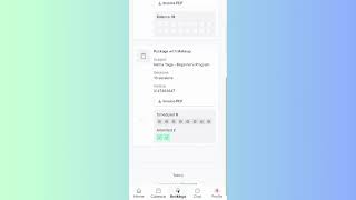 How students can view their bought packages