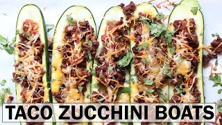 You are going to love these taco stuffed zucchini boats!! they're the
perfect gluten free, low carb, and keto weeknight meal! this recipe is
way ...