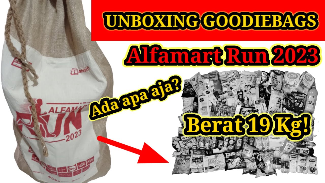 UNBOXING GOODIE BAG AlFAMART RUN 2023! Worth it?! Alfamart unboxing