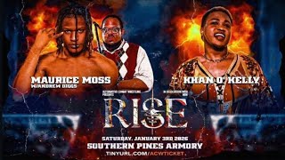 Maurice Moss Vs KhanO Kelly Highlights New Born wrestling & Alternative Combat Wrestling RISE 1/3/26