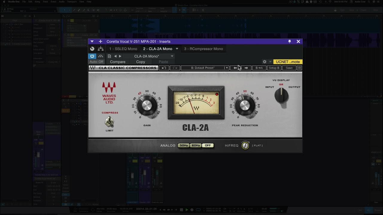 2 different ways to use the Waves CLA2A YouTube