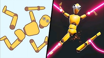 RAGDOLL BREAK BONES vs ELASTIC PLAYGROUND - Max Levels Gameplay - Android GAMES,Part#650.