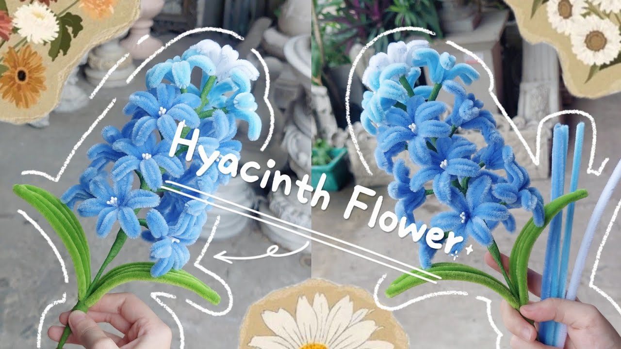 How to make Hyacinth Flower pipe cleaners | DIY Hyacinth Flower | Pipe Cleaners | To Binh Handmade