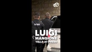 Luigi Mangione yells as he enters court for extradition hearing