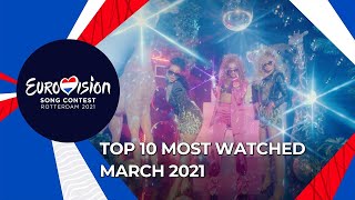 TOP 10: Most watched in March 2021 - Eurovision Song Contest