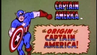 The introductory sequence of The Marvel Superheroes featuring Captain America, from 1966.