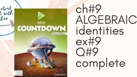 Chapter 9 exercise 9 question 9 class 7th new countdown second edition