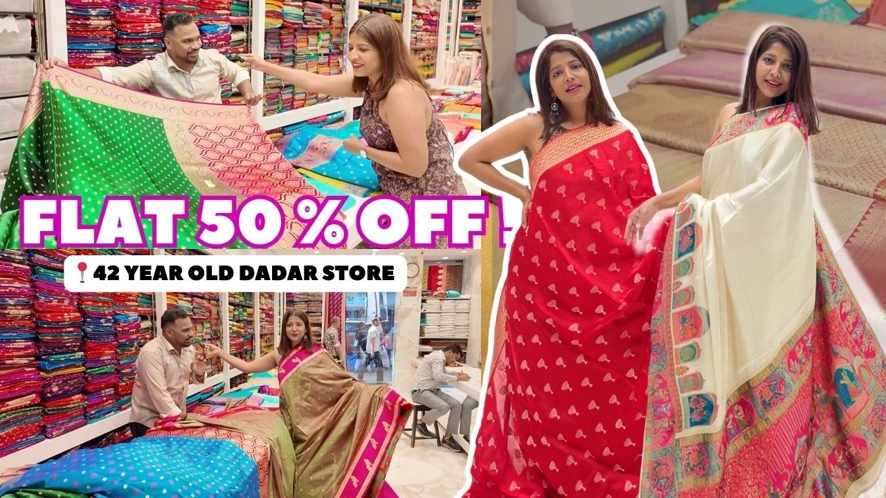 Я ходила за сари в Дадаре, и я была к этому совершенно не готова 😱 Скидка 50%