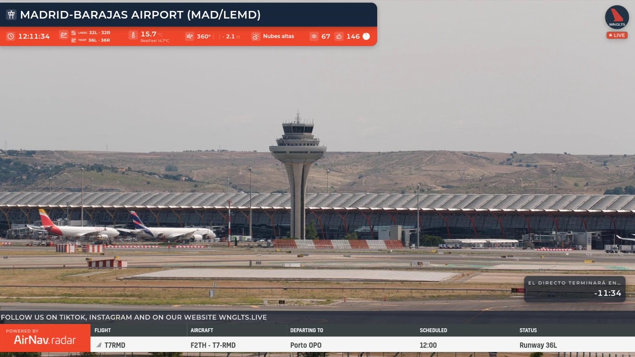🔴 LIVE Plane Spotting Madrid-Barajas Airport ✈️ | Pope Leo XIV Arrival | 06/06/2026