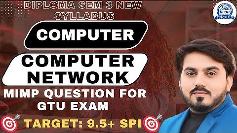 COMPUTER NETWORK (CN) MIMP QUESTION FOR GTU EXAM || ALL UNIT || DIPLOMA SEM 3 COMPUTER #gtu #gtuexam